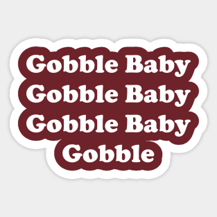 Gobble Baby Sticker